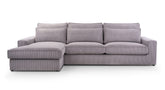 Hoekbank Como met Chaise Longue links